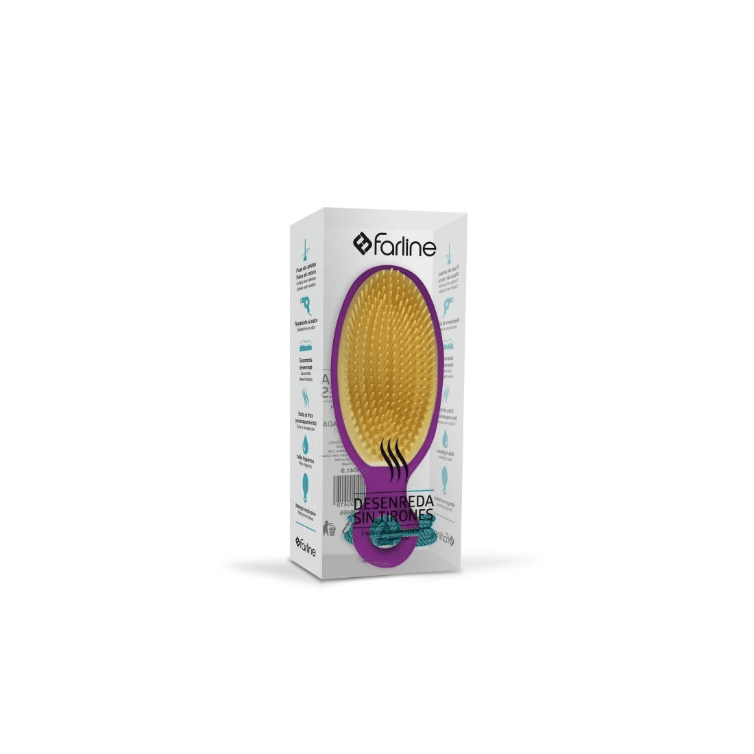 Farline Cepillo Desenredante Morado 1ud